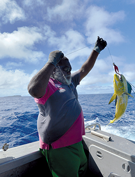 Pêche poisson jaune